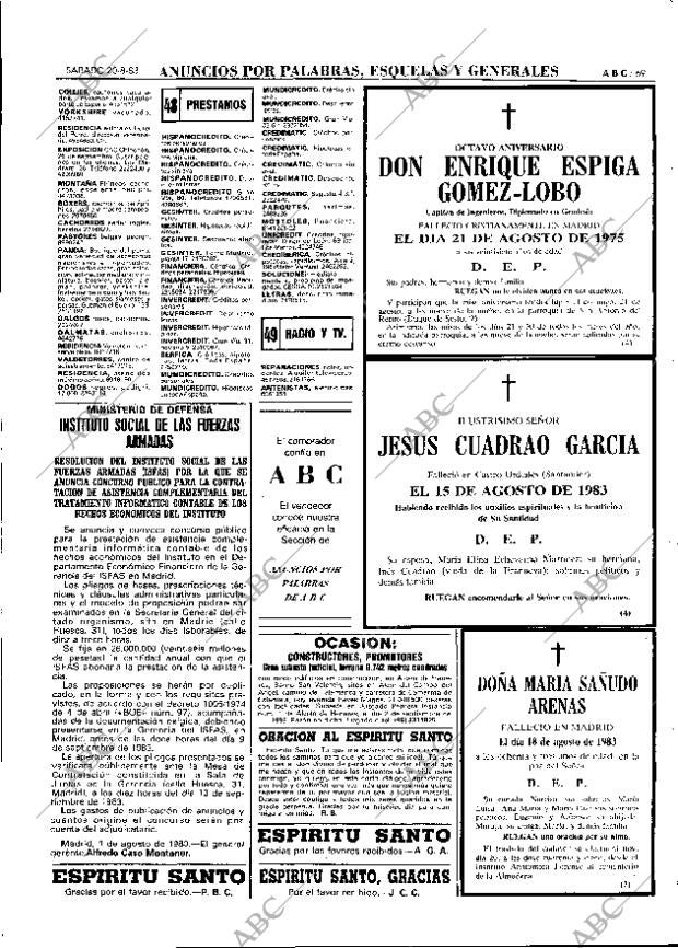 ABC MADRID 20-08-1983 página 69