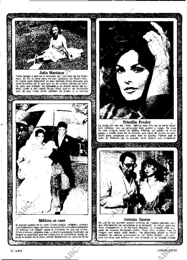 ABC MADRID 20-08-1983 página 74