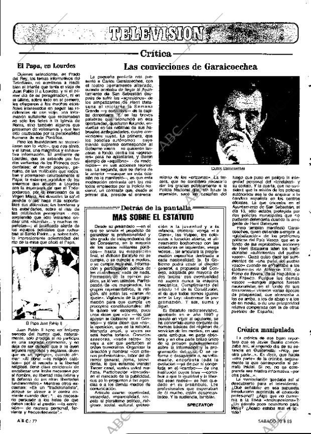 ABC MADRID 20-08-1983 página 77