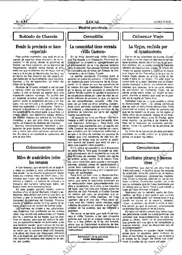 ABC MADRID 22-08-1983 página 26