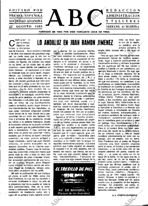 ABC MADRID 22-08-1983 página 3