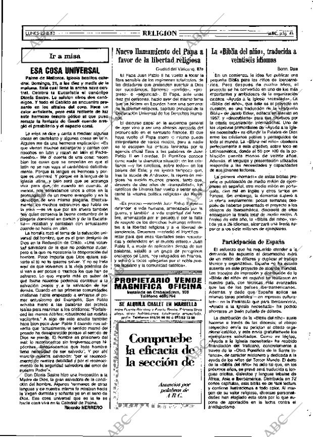 ABC MADRID 22-08-1983 página 41