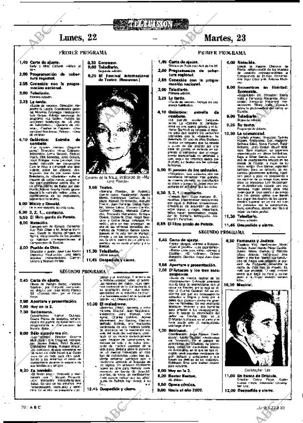 ABC MADRID 22-08-1983 página 70