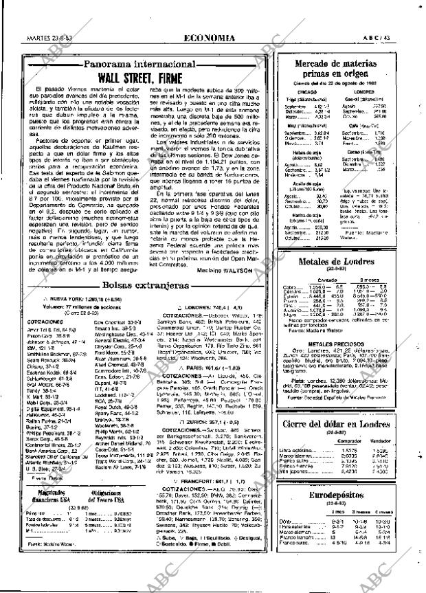 ABC MADRID 23-08-1983 página 43