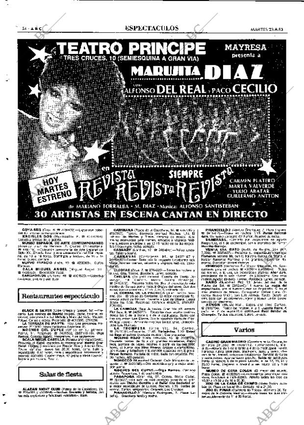 ABC MADRID 23-08-1983 página 54