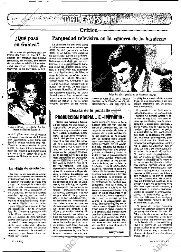 ABC MADRID 23-08-1983 página 70