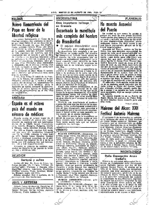 ABC SEVILLA 23-08-1983 página 28