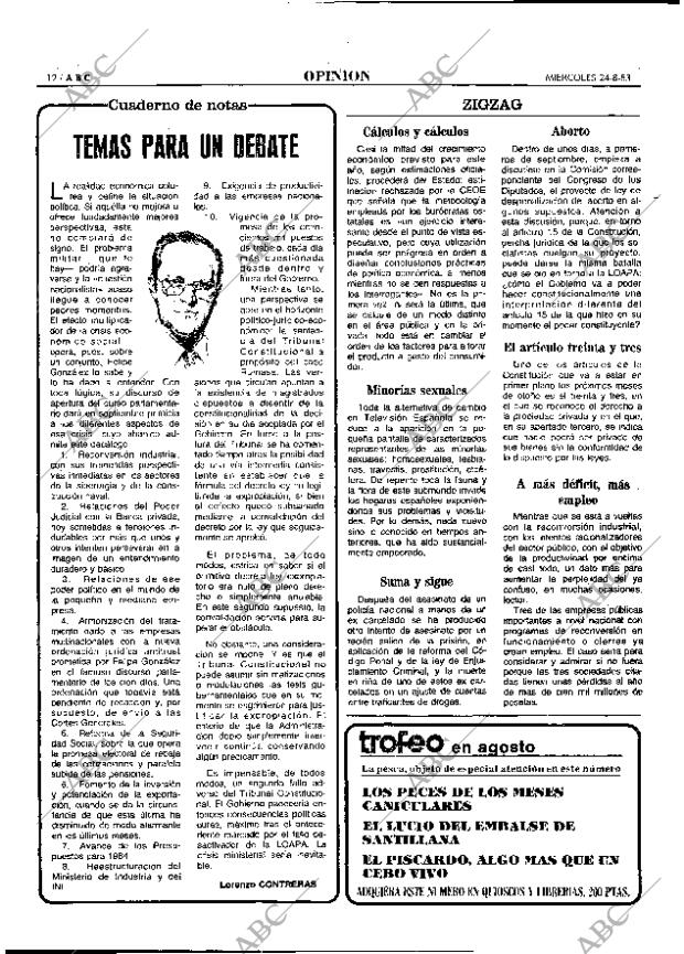ABC MADRID 24-08-1983 página 12