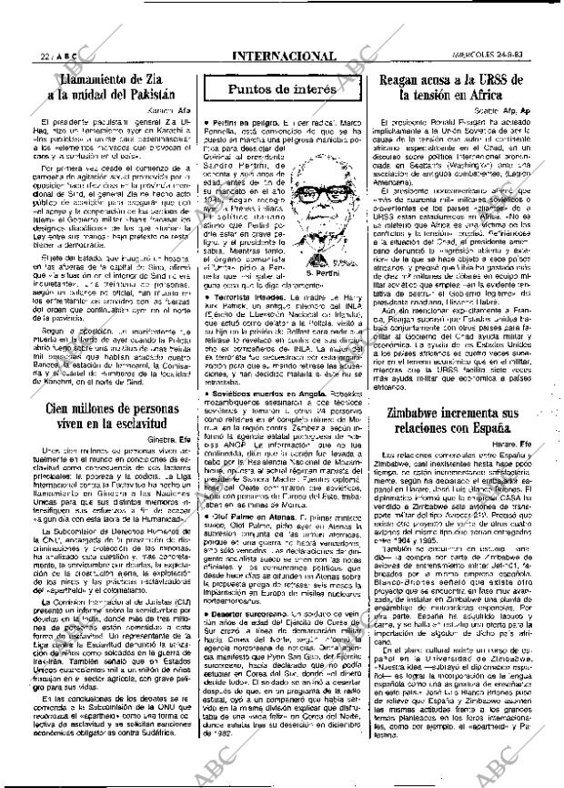ABC MADRID 24-08-1983 página 22