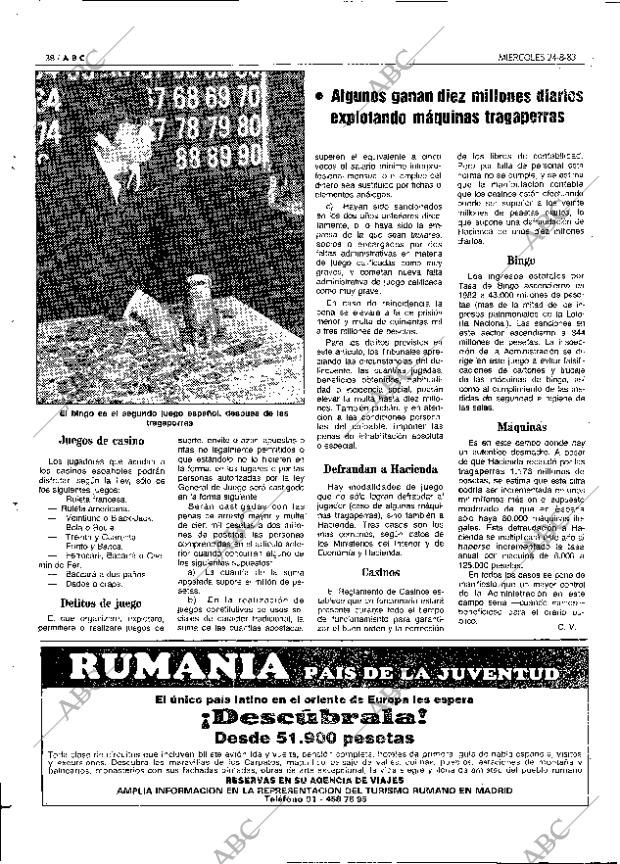 ABC MADRID 24-08-1983 página 38