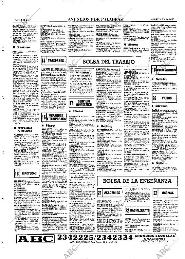 ABC MADRID 24-08-1983 página 58