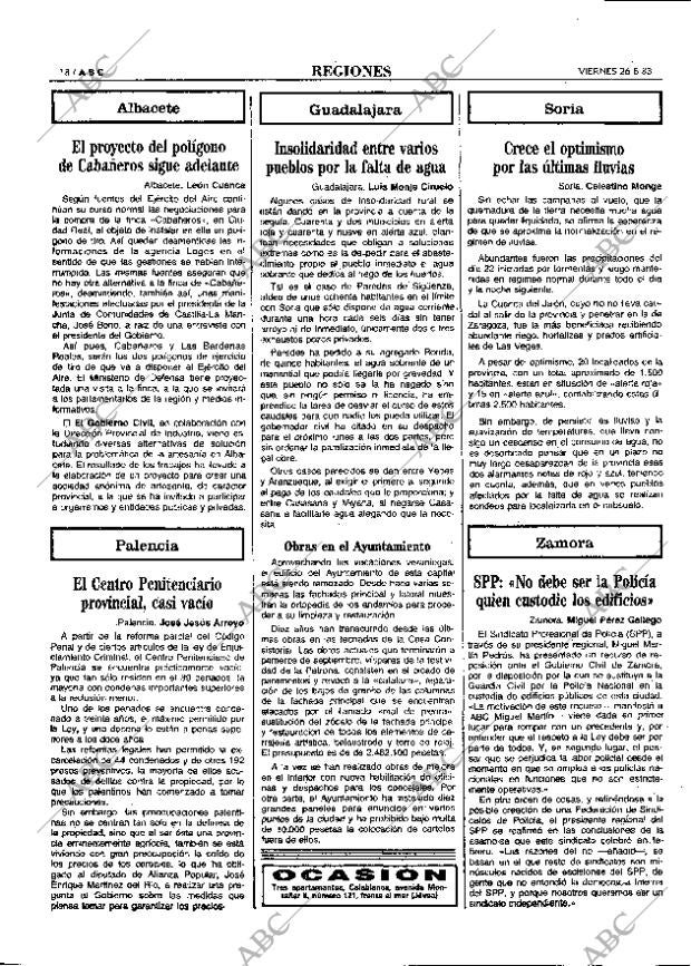 ABC MADRID 26-08-1983 página 18