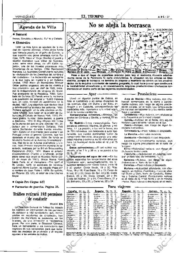 ABC MADRID 26-08-1983 página 27