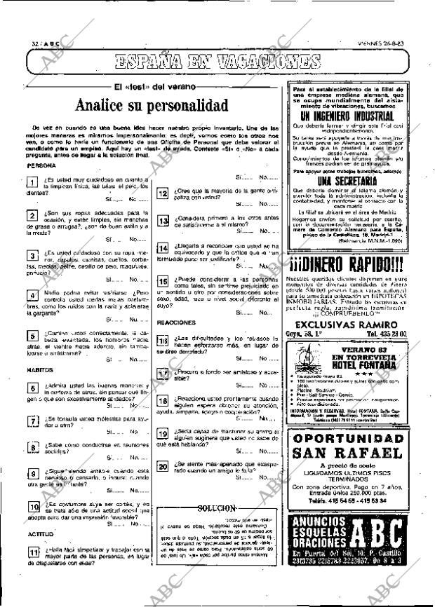 ABC MADRID 26-08-1983 página 32