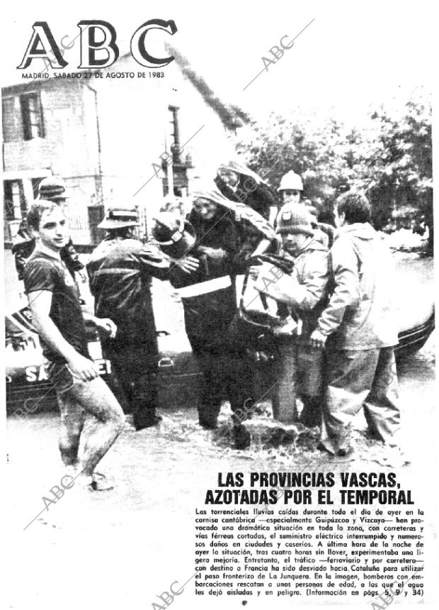 ABC MADRID 27-08-1983 página 1