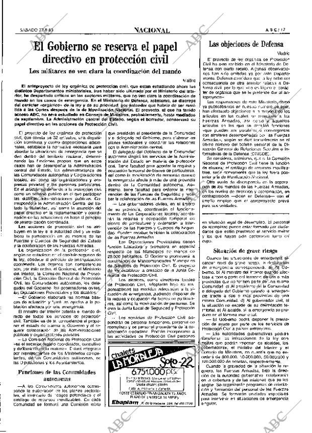 ABC MADRID 27-08-1983 página 17