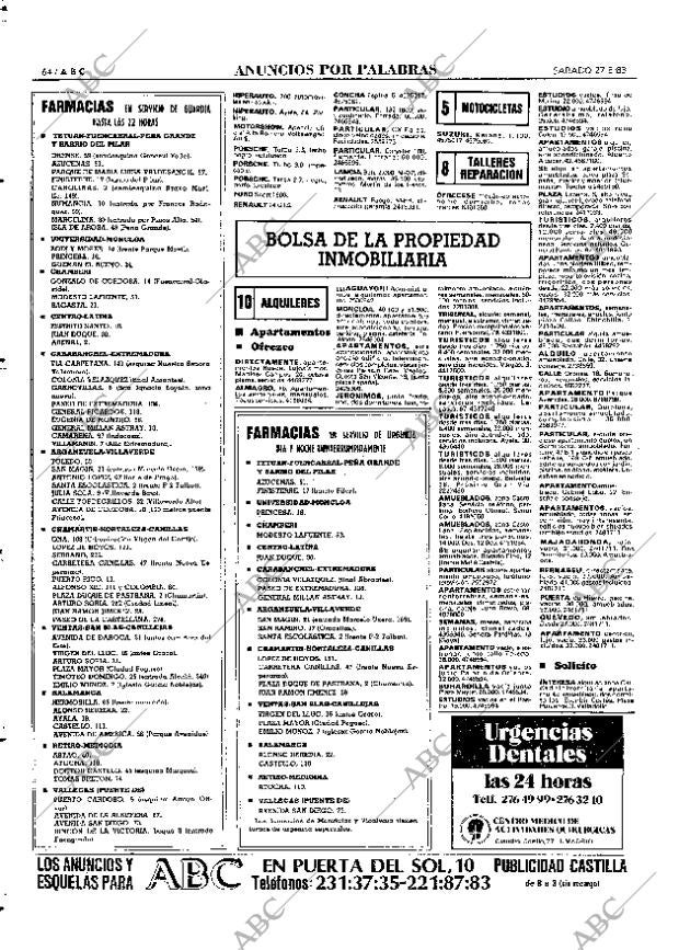 ABC MADRID 27-08-1983 página 64