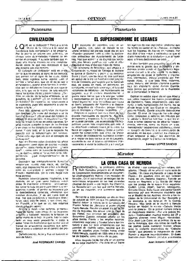 ABC MADRID 29-08-1983 página 14