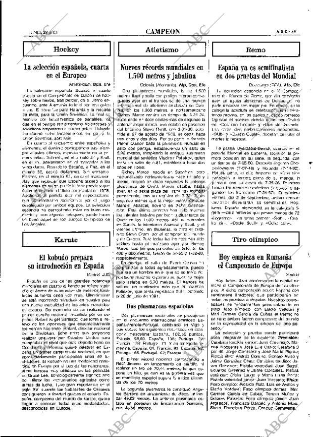 ABC MADRID 29-08-1983 página 39