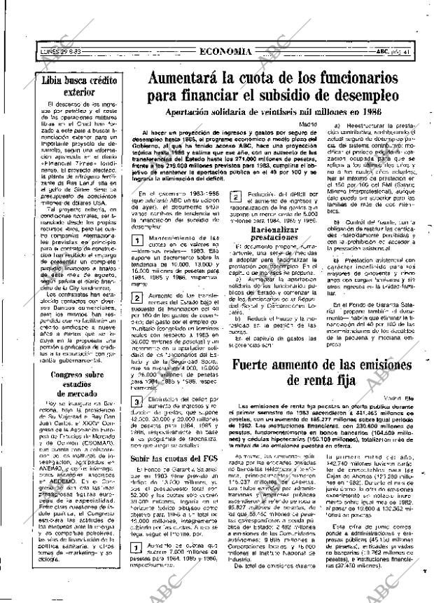 ABC MADRID 29-08-1983 página 41