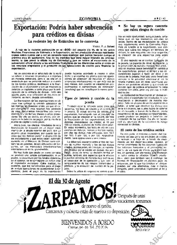 ABC MADRID 29-08-1983 página 43