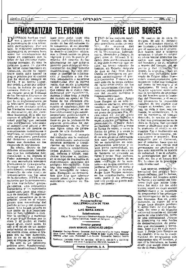 ABC MADRID 31-08-1983 página 11