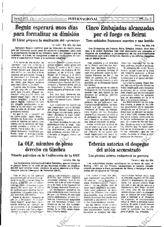 ABC MADRID 31-08-1983 página 21