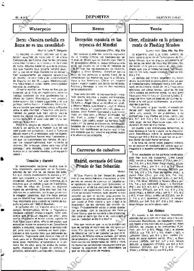 ABC MADRID 31-08-1983 página 48