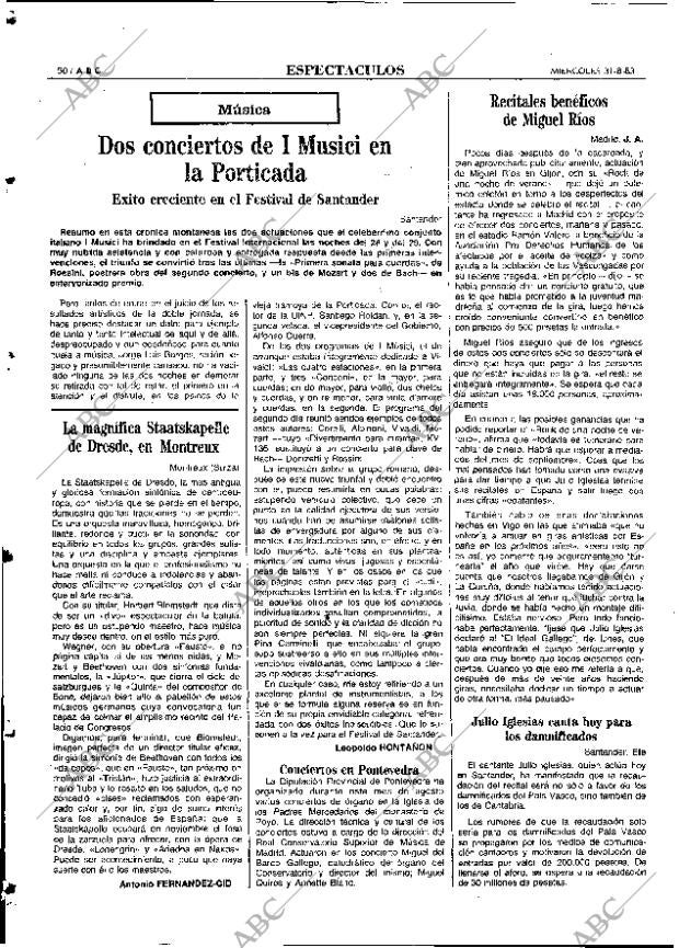 ABC MADRID 31-08-1983 página 50