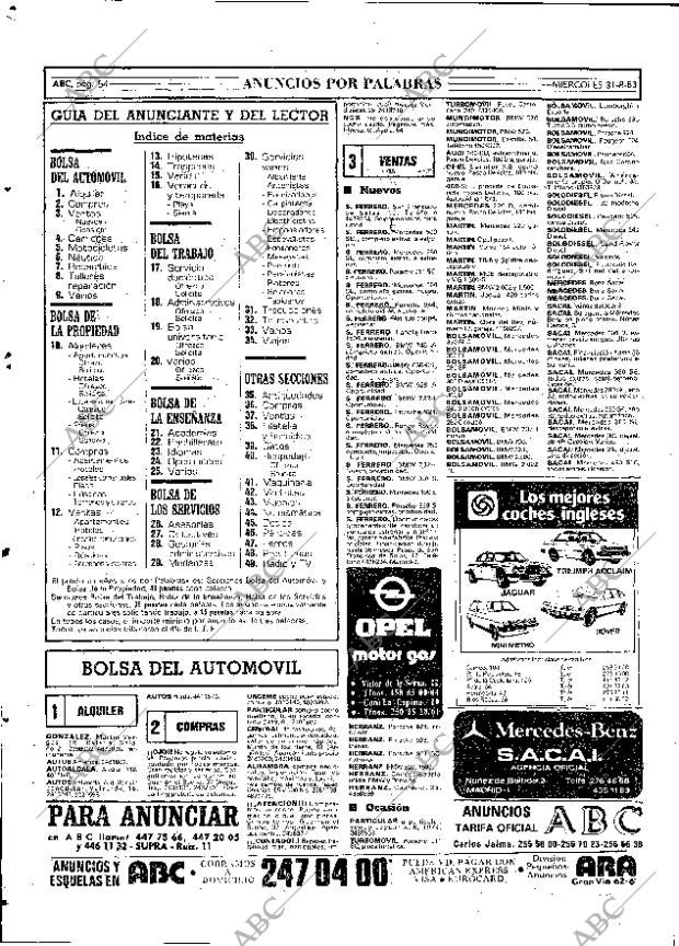 ABC MADRID 31-08-1983 página 54