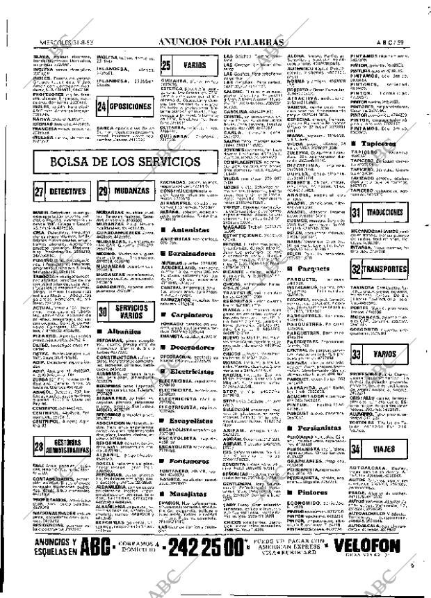 ABC MADRID 31-08-1983 página 59