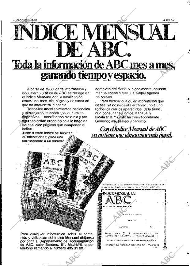 ABC MADRID 31-08-1983 página 63