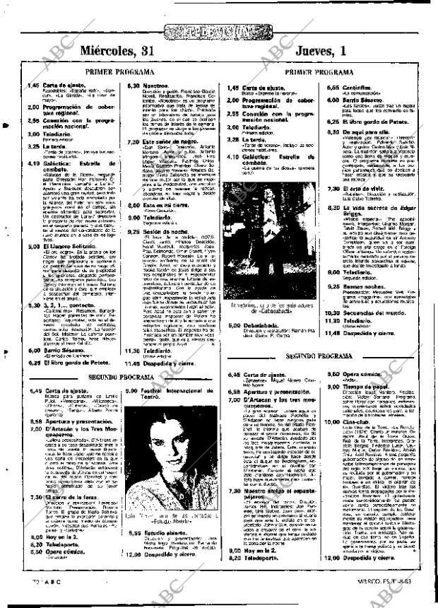 ABC MADRID 31-08-1983 página 70