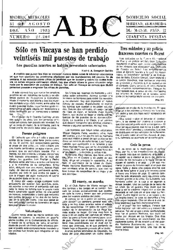 ABC MADRID 31-08-1983 página 9