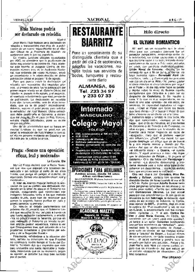 ABC MADRID 02-09-1983 página 17