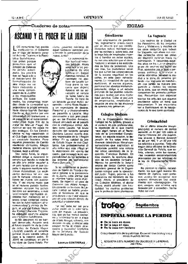 ABC MADRID 05-09-1983 página 12