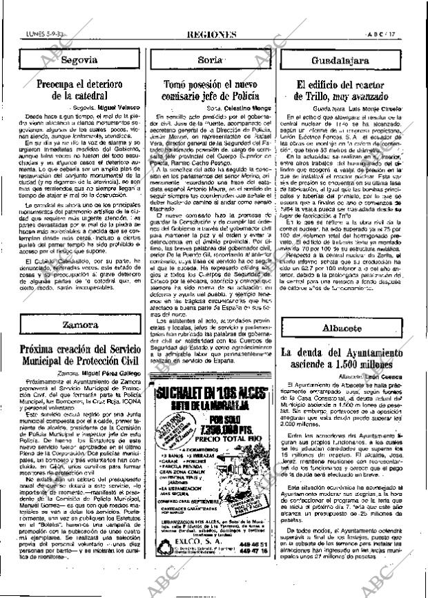 ABC MADRID 05-09-1983 página 17