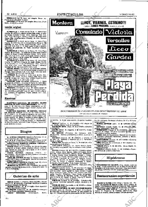 ABC MADRID 09-09-1983 página 62