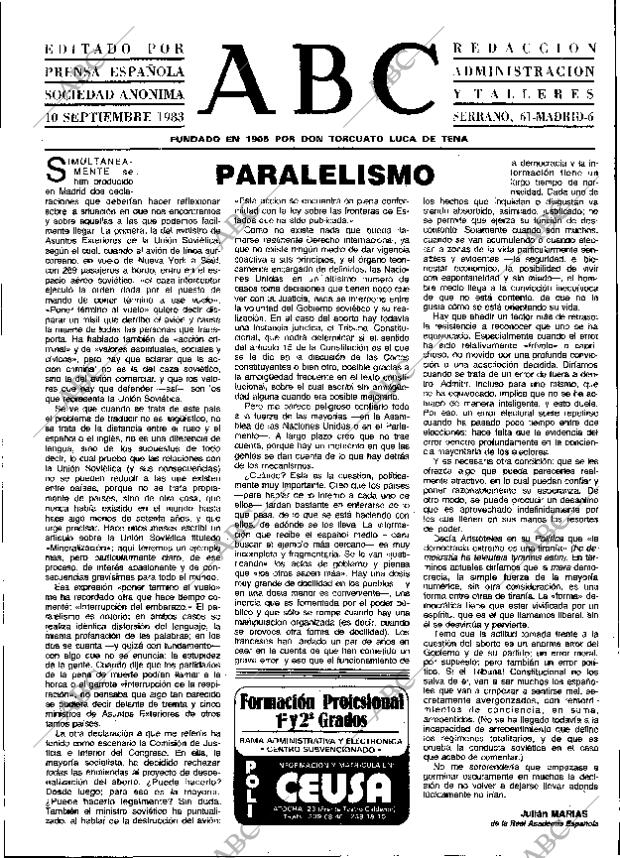 ABC MADRID 10-09-1983 página 3