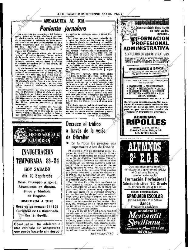 ABC SEVILLA 10-09-1983 página 19