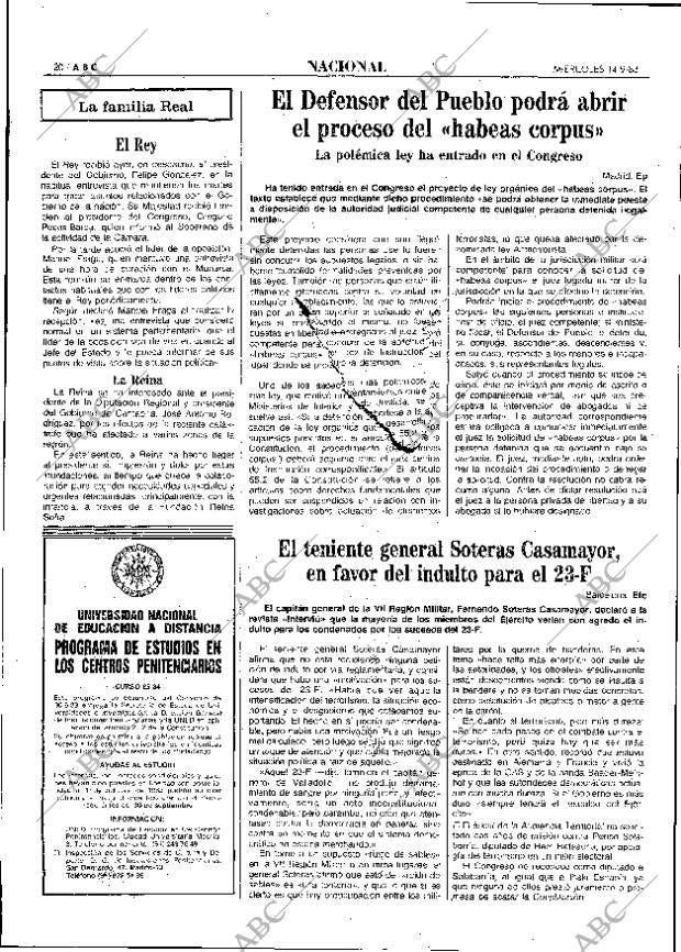 ABC MADRID 14-09-1983 página 20