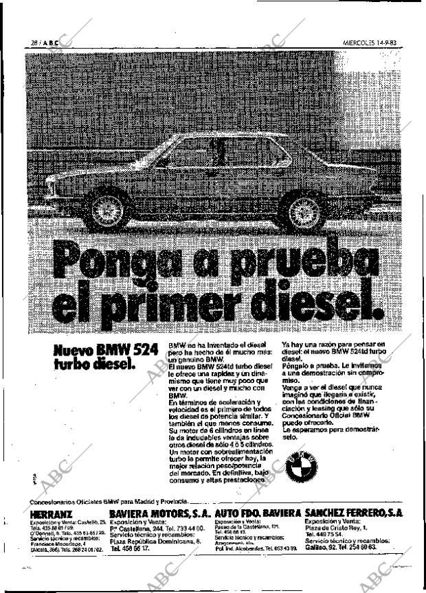 ABC MADRID 14-09-1983 página 28