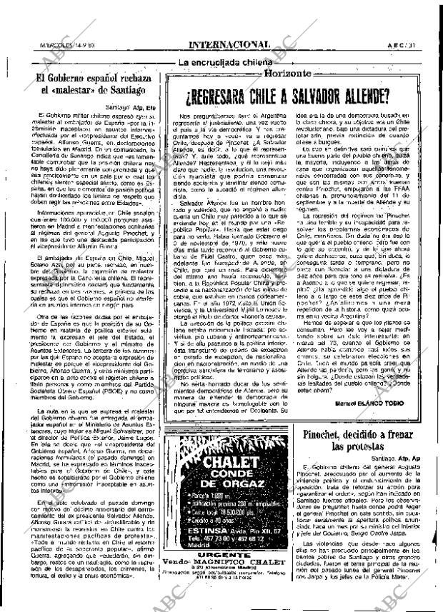 ABC MADRID 14-09-1983 página 31