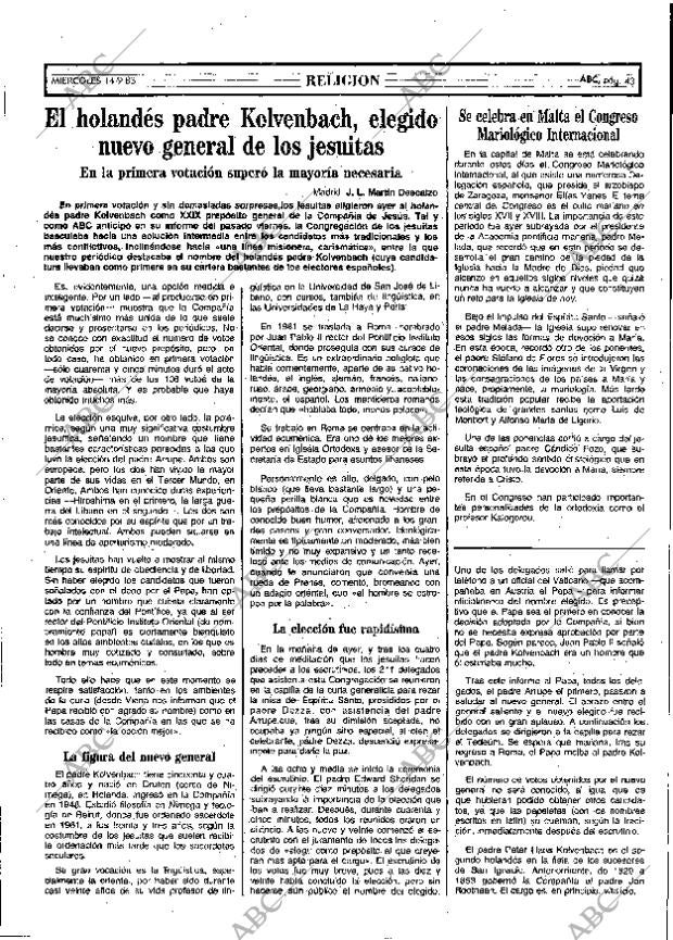 ABC MADRID 14-09-1983 página 43
