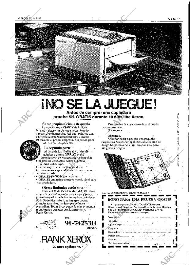 ABC MADRID 14-09-1983 página 47