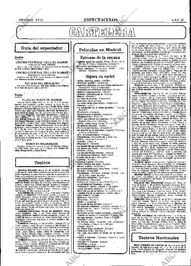 ABC MADRID 14-09-1983 página 65