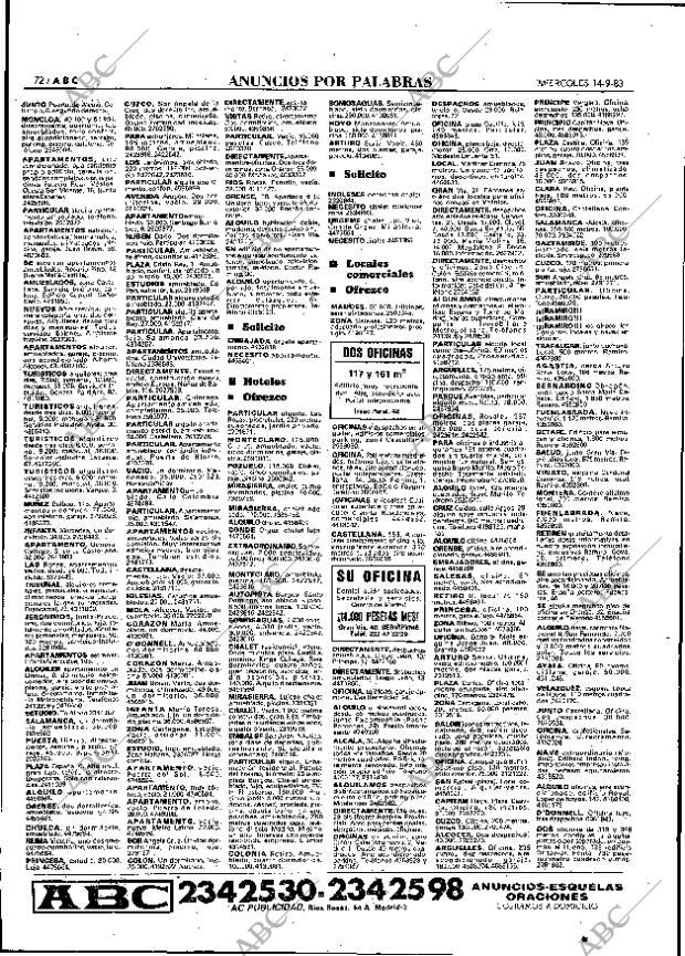 ABC MADRID 14-09-1983 página 72