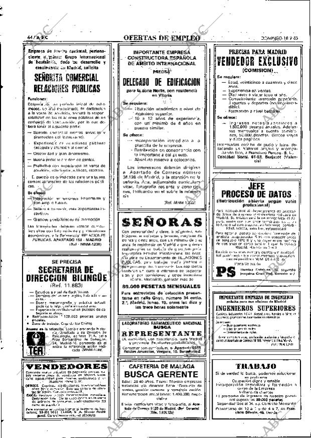 ABC MADRID 18-09-1983 página 64