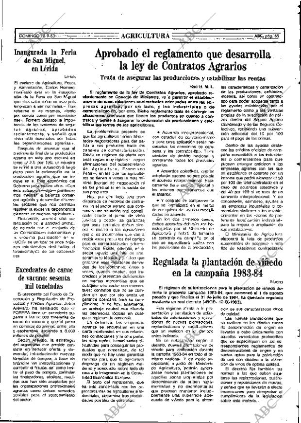 ABC MADRID 18-09-1983 página 65