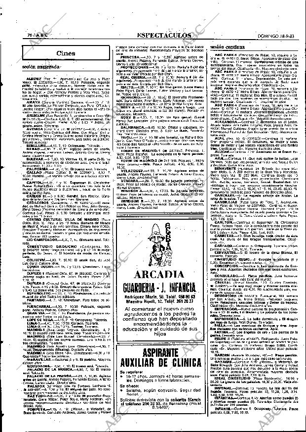 ABC MADRID 18-09-1983 página 76